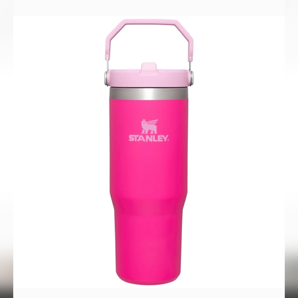 Stanley 30 oz Camelia pink flip straw